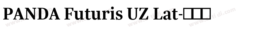 PANDA Futuris UZ Lat字体转换